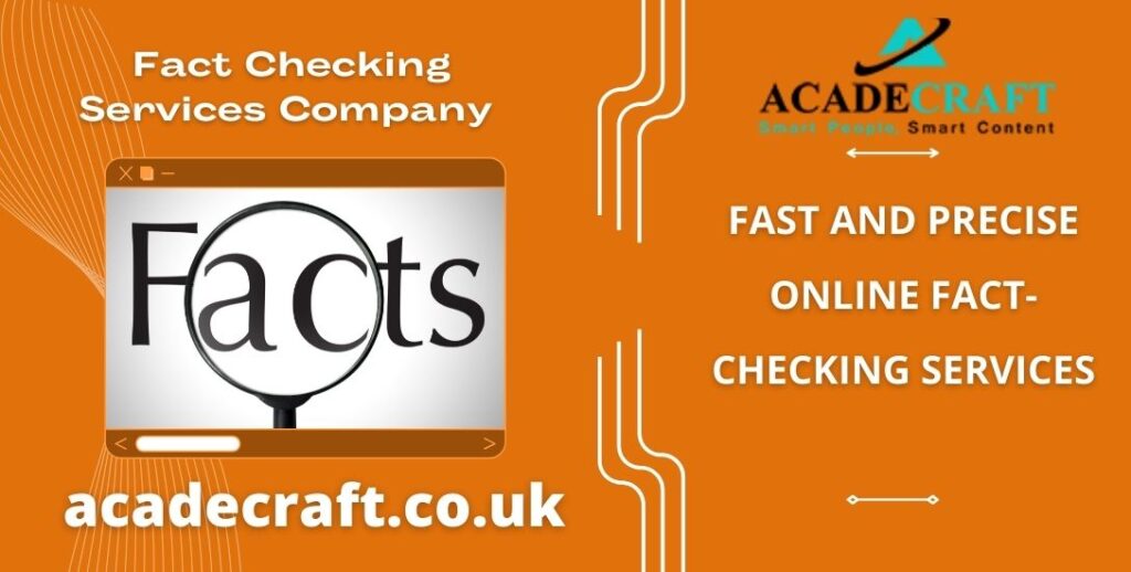 Fact Checking Services Company